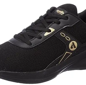 Aqualite Men Ronney Shoes, Black/Gold, 10 UK/India