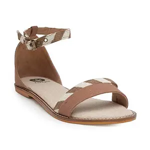 KANABIS Women Brown Fashion Sandals-6 UK (39 EU) (8 US) (FL19.JA.28)