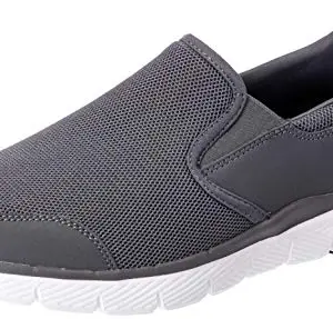 Skechers Mens Flex Advantage 3.0 - OSTHURST Charcoal/Orange Casual Shoe -10 UK (11 US) (52962)