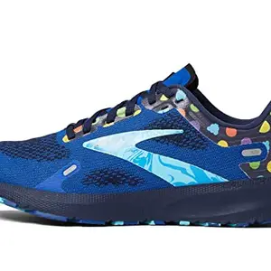 Brooks Women's Launch 9 Blue/Peacoat/Yellow Running Shoes- UK6 (1203731B462)