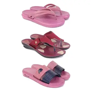 Trendy Open-Toe Sandals for Women – Soft Padded Footbed, Summer Wear | (COMBO-3)-1978-1974-1982-8-EURO-39