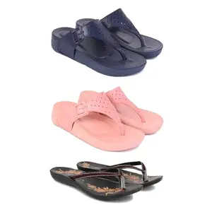 Women's Comfortable Sandal,Casual Lightweight Sandal for Everyday Wear | (COMBO-3)-1985-1986-O19-6-EURO-37