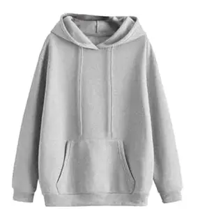 Mack Jonney Solid Hooded Cotton Fleece Sweatshirt for WOMEN-VMACK639218