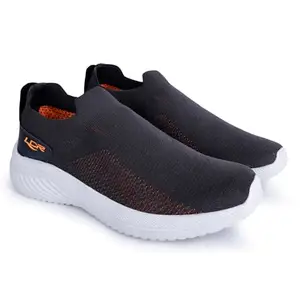 Lancer Mens WONDER-13DGR-ORG Grey Running Shoe, 10