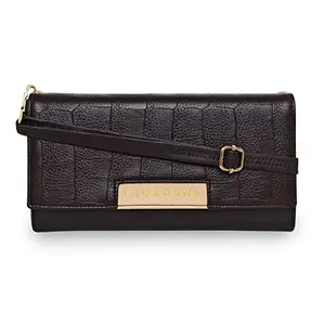 Giordano Women's Brown Polyurethane Two Fold Wallet