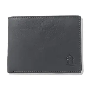 KARA Men's Black Bifold Leather Wallet with Detachable Card Holder - Men's Wallet with 6 Business Card Slots