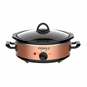 PRINGLE Slow Cooker 2.5 Liter | Ceramic Pot with Glass Lid | FW 1815 - Copper | With Indicator Light price in India.