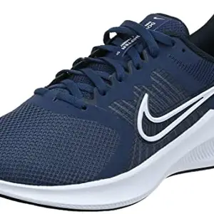 Nike Mens Downshifter 11 Midnight Navy/White-Dark Obsidian Running Shoe - 10 UK (10.5 US) (CW3411-402)