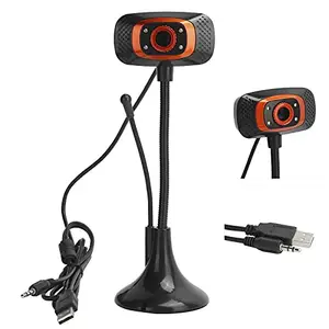 Shanrya USB Webcam, Convenient Camera Adjustable Practical Plug and Play for Computer for Desktop for Home