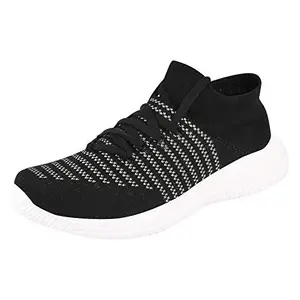 Camfoot Men's Black Running Shoes (9036-6)