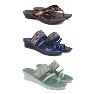 Women's Sandals | Lightweight Wear| Stylish & Easy to Wear For Women'S PCV-SAN(3-COMBO)-1955-1953-1948-8