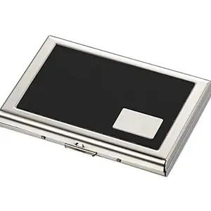 Stealodeal Black RFID Blocking Leather Debit/Credit (Unisex) Card Holder