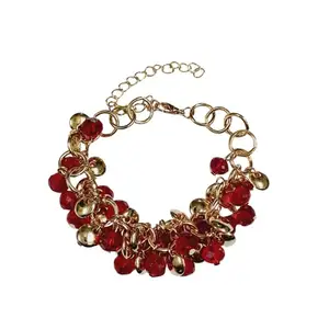 AS Enterprises Women's Adjustable Red Bracelet – Elegant and Stylish Jewelry
