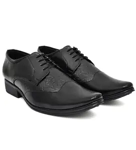 Men's Faux Leather Formal Shoes (Black, 7)-PID53505