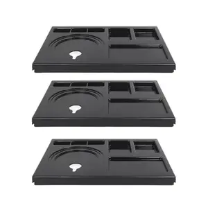 PAUL SONS Hospitality Kettle Tray Made of ABS Plastic Square, Hotel Room Serving Service Size: 16