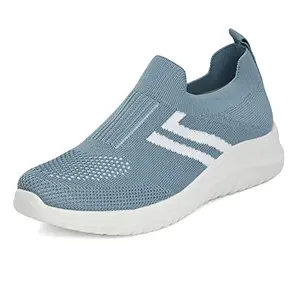 FLAVIA Women's Blue Running Shoes-UK4 (FKT/HD0218/BLU)