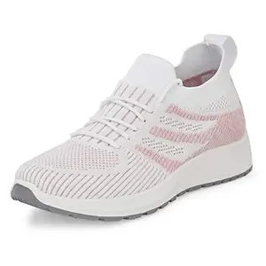 Flavia Women's White Running Shoes-7 UK (39 EU) (8 US) (SP019)