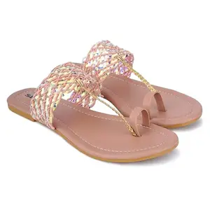 SKOLL Women flats slippers stylish model fashion flat casual daily use sandals t-strap flip flops for girls ladies slipper chappal