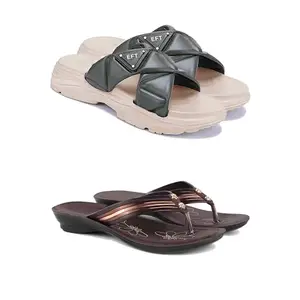 Women's Sandals | Lightweight Wear| Stylish & Easy to Wear For Women'S GRP-SAN-(2-COMBO)-1891-1955-8-EURO-39