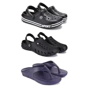 DRACKFOOT Men's Sandals | Lightweight Wear| Stylish & Easy to Wear For Men'S GR-SAN-(3-COMBO)-3014-3144-3153-10