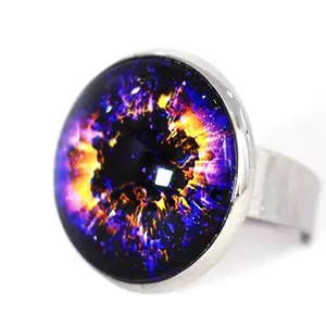 Purple Round Fashion Ring 20mm stylish Fashion ring Best Gift for Her Beautiful Ring for Girls And Women Ring