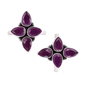 PEEN ZONE WE DELIVER THE ACTUAL JEWELRY Peenzone 92.5-925 Sterling Silver Ruby Toe Ring Leg Finger Rings for Women Girls