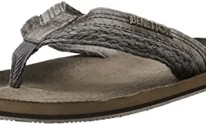 United Colors of Benetton Men's Grey Flip-Flops and House Slippers - 11 UK/India (45.5 EU) (16A8CFFPM770I)