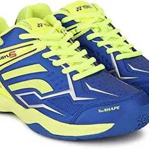 Yonex Akayu S Badminton Shoes Blue/neon Lime Green UK-7