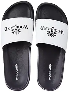 Woodland Men's Black/White Flip Flop-9 UK (43 EU) (FF 4084021)