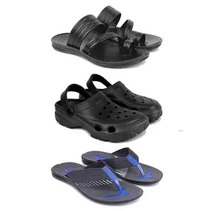 DRACKFOOT Men's Sandals | Lightweight Wear| Stylish & Easy to Wear For Men's GRT-SAN-(3-COMBO)-3152-3123-3132-6