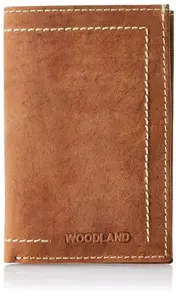 WOODLAND Mens Leather Utility Wallet (Rust)