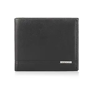 Cross Black Men's Wallet Stylish Genuine Leather Wallets for Men Latest Gents Purse with Card Holder Compartment (AC018121B)