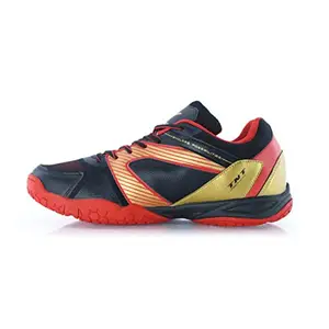 YOUNG TNT Pro Non Marking Badminton Shoe Red Gold (Size UK11)