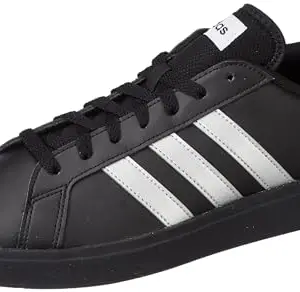 Adidas Men Synthetic Grand Court Base 3.0 M, Tennis Shoes, DOVGRY/FTWWHT/CBLACK, UK-7