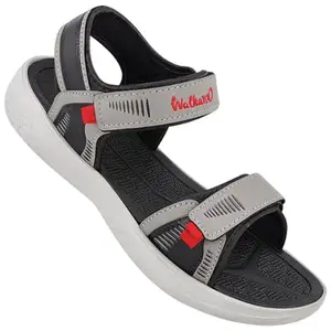 WALKAROO WC4375 Mens Casual Wear and Regular use Sandals - Black Grey
