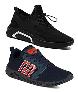 TYING Multicolor (9346-9228) Men's Casual Sports Running Shoes 6 UK (Set of 2 Pair)