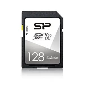 Silicon Power 128GB SDXC UHS-I SD Memory Card, Up to 100MB/s Read & 80MB/s Write, Class 10 U3 V30 4K UHD, Superior Series