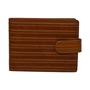 Leatherman Fashion LMN Men Tan Black Genuine Leather Wallet
