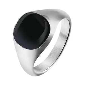 Salty Alpha Anti Tarnish Vintage Stainless Steel Finger Ring for Men | Stylish Durable Jewellery Accessories | Rings for Man | Minimal Jewelry | Birthday Gift for Boys (Size - 9)