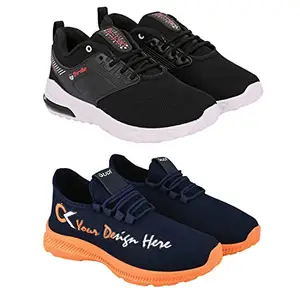 Birde Premium Mesh Sports Shoes for Men Combo Pack of 2 Multicolor