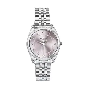 Sonata Poze 7 Analog Pink Dial Silver Sheet Metal Strap Watch for Women - SP80146SM01W