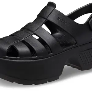 Crocs Stomp Fisherman Unisex Slide Sandal (Black-4 UK-India)