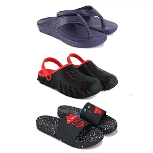 DRACKFOOT Men's Sandals | Lightweight Wear| Stylish & Easy to Wear For Men'S GRT-SAN-(3-COMBO)-3153-3148-3034-6