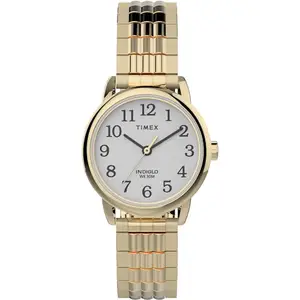 TIMEX Stainless Steel Women White Analog Dial Watch- Tw2V06000Ap, Gold Band