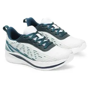 Carlton London Women White-Blue Comfortable Lace-Up Snakeer with Heels, for for Casual, Walking & Daily Use (4)