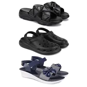Women's Comfortable Sandal,Casual Lightweight Sandal for Everyday Wear | TBS-(3-COMBO)-1889-O23-1972-6-EURO-37
