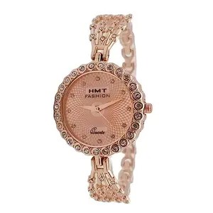 HMT FASHION Rose Gold Dial Watch for Women and Girls RG630RG