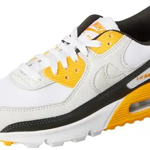 Nike Mens Air Max 90 Running Shoe -White/White-Photon Dust-University Gold-Dm0029-103-8Uk
