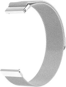 Stainless Metal Strap 22mm Magnetic Chain Premium Loop Chain (silver) 22 mm Metal Watch Strap (Silver)