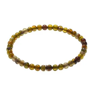 AAMRAPALI SILVER GEMS AAMRAPALI Rhodolite Bracelet Mini | Stone Beads Bracelet | Focus on Heart Chakra | Stunning Gem Patterns Tones | I am filled with vitality and purpose. Rhodolite is a spark of passion and vitality, fo